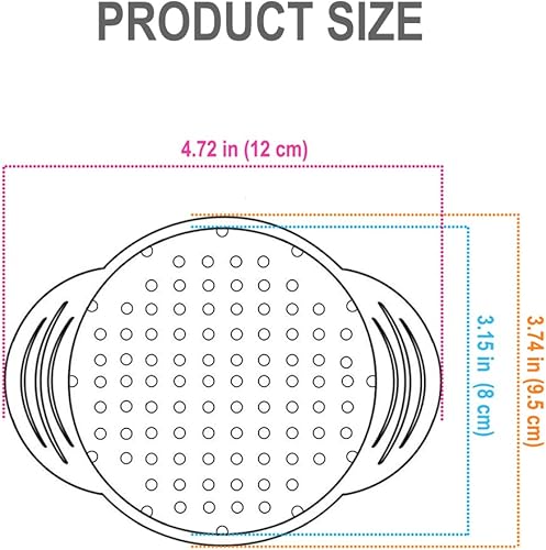 Miniatura 4 de Prensa coladora de atún, colador de latas de atún de acero inoxidable de grado alimenticio con agujeros laterales inferiores para atunes de tamaño