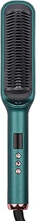 Escova de alisamento de cabelo Pente para uso seco e úmido com tela LCD de íon negativo anti-escaldadura 17 Ajuste de temperatura 10S Aquecimento rápido Alisamento e ondulação Desligamento automático Escova alisadora de cabelo,Pente para alisar cabelo,Escova para alisador de cabelo,Pente Alisador de Cabelo Feminino,Escova alisadora de cabelo para mulheres