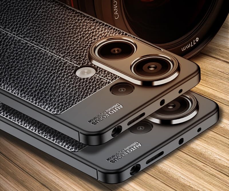 Custodia Per Xiaomi Redmi Note 13 4G (2024) – Cover In TPU Con Texture Fibra Di Carbonio, Antiurto E Antimpronta, Design Sottile - 2