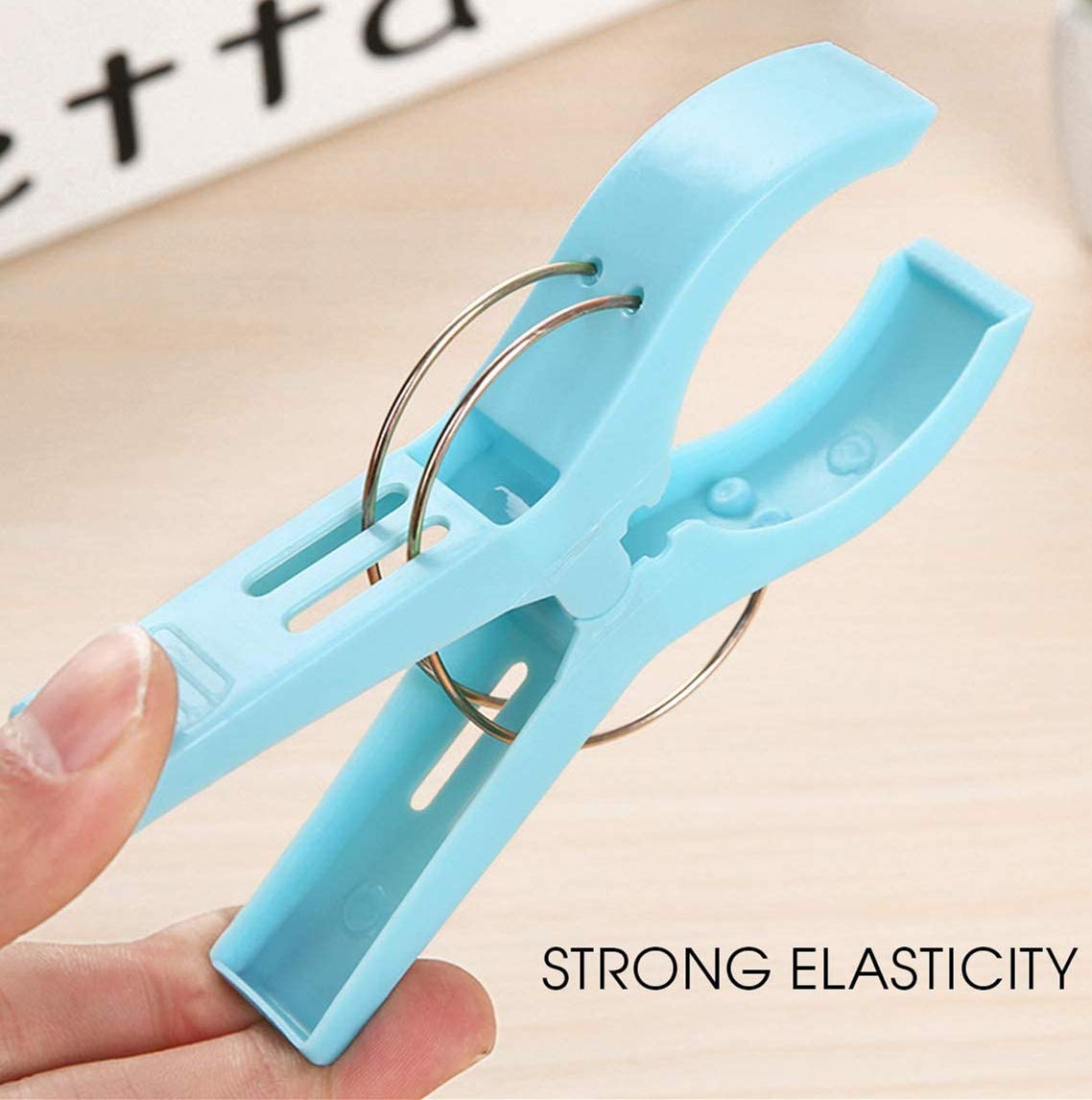 10PCS Heavy Duty Beach Towel Clips - Strong Spring Clothespins For Chairs, Towels, Snacks, Cruise & Outdoor Use - View #4