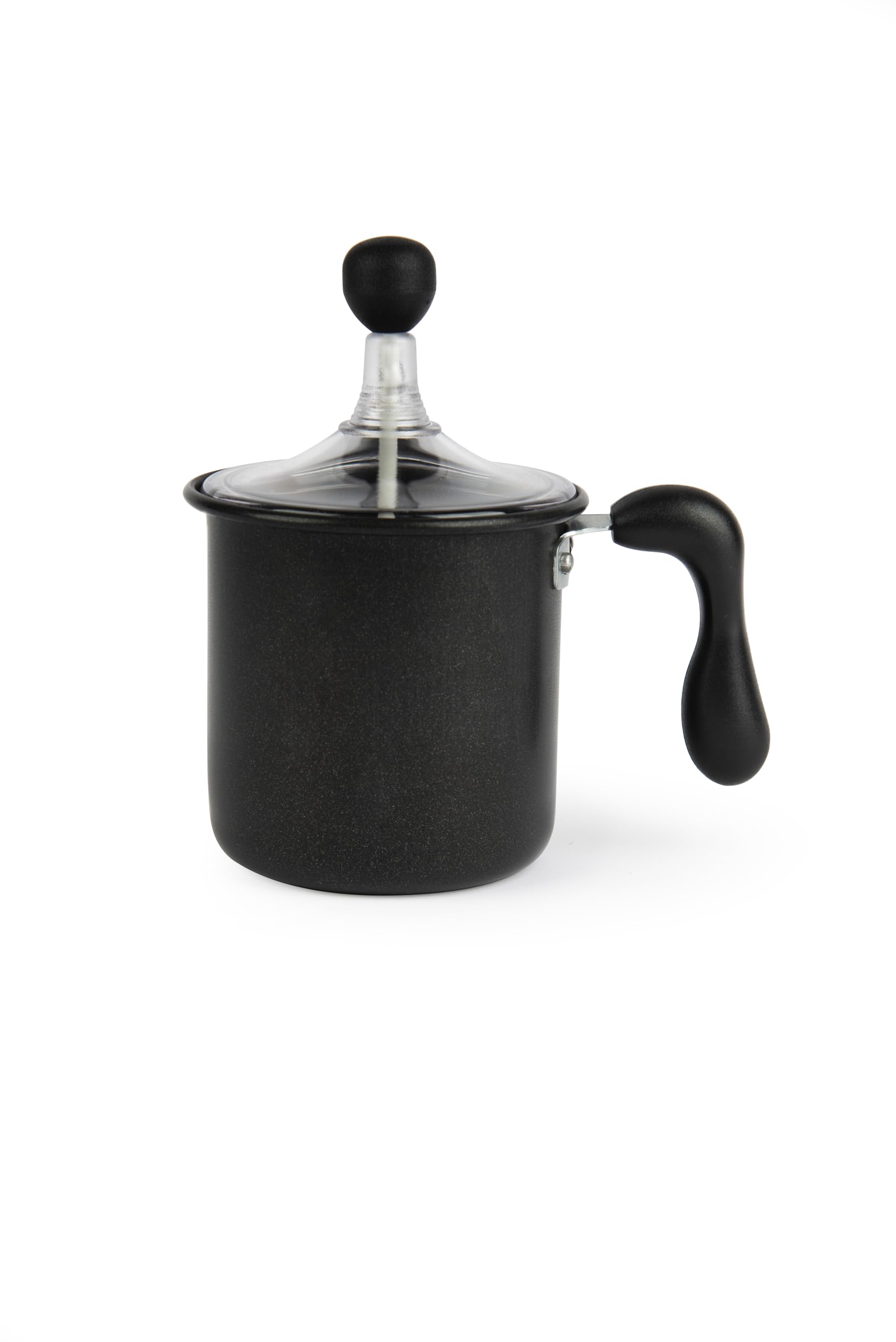 Excelsa Cappuccino Time Creamer ręczny spieniacz do mleka, 6 filiżanek, czarny