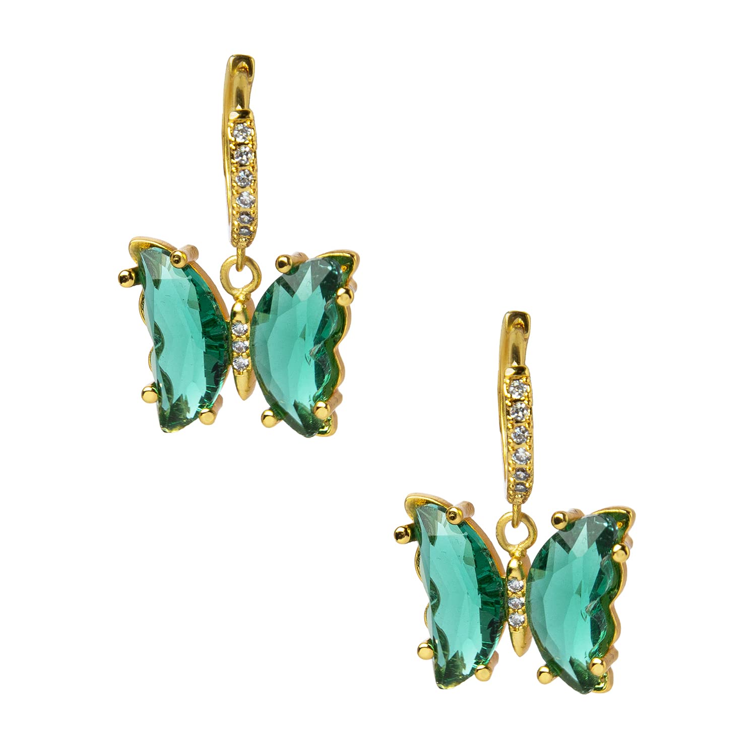 See full amazon price history chart for MoonDust Gold Plated Dangle Hoop Earrings, Butterfly GreenColour Crystal for Girls, Teens & Women (MD_88) MoonDust Gold Plated Dangle Hoop Earrings, Butterfly GreenColour Crystal for Girls, Teens & Women (MD_88) (B09PJH67GZ) Amazon Price History, Amazon Price Tracker
