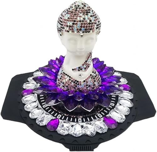 Miniatura 1 de VIDECOR Buddha Statue Ceramic Buddha Statue Little Tathagata Buddha Statue Lotus Seat Baby Buda Set Home Decor Desk Decoration Car Ornament Buddha