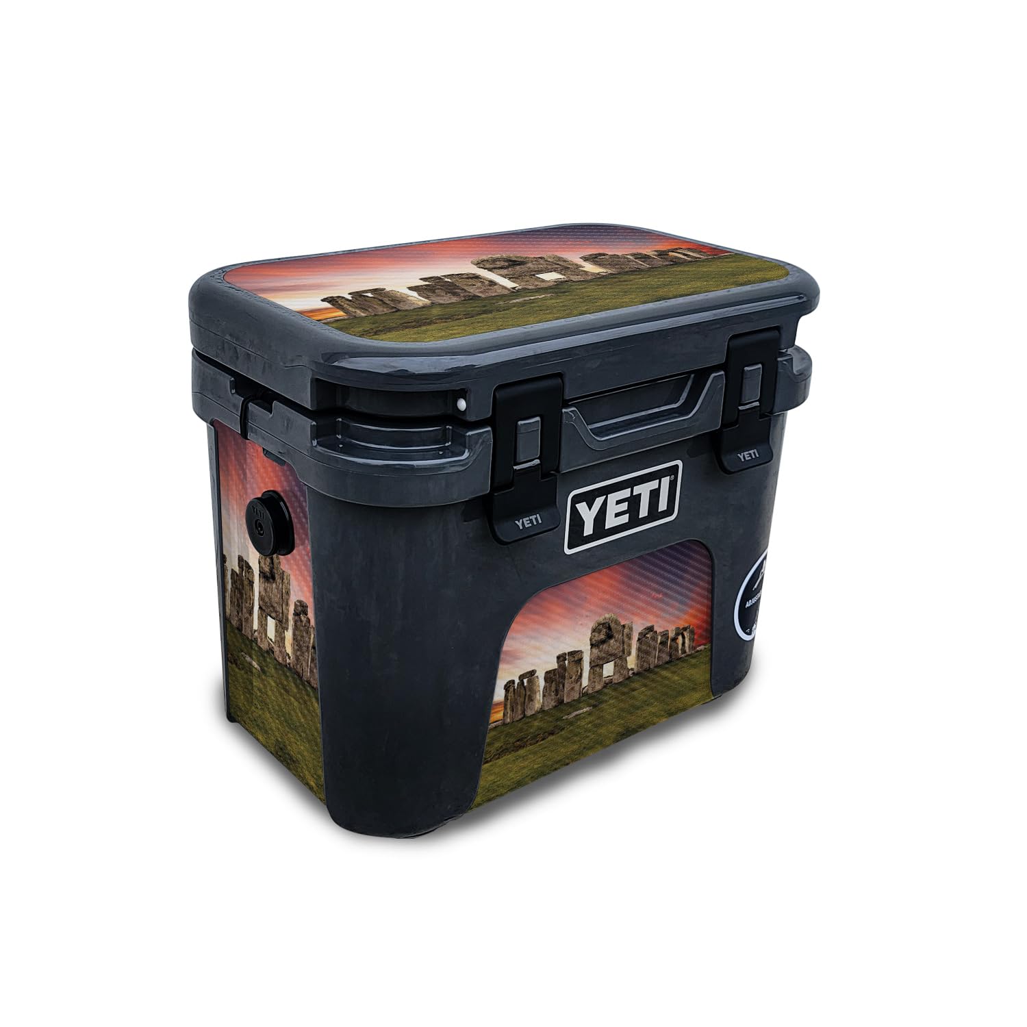 Carbon Fiber Skin Compatible with Yeti Roadie 15 Hard Cooler - Imposter - Premium 3M Vinyl Protective Wrap Decal Cover - Easy to Apply | Crafted in The USA by MightySkins