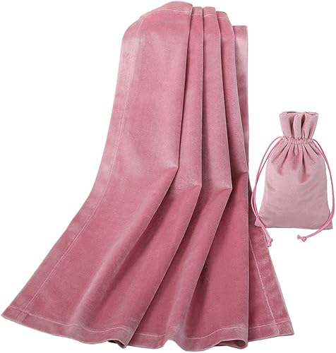BLESSUME Wizard Velvet Tarot - Mantel y bolsa de tarot cuadrado azul (rosa)