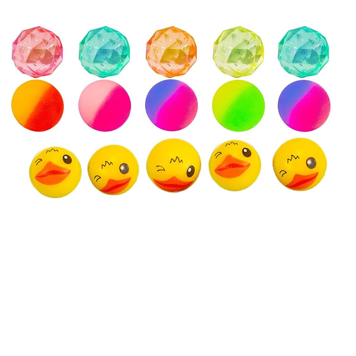 30 Pcs,Bouncy Balls for Kids 6 Styles High Bouncing Balls Toys for Kids Party Favors Birthdays Gift Classroom