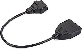 Adaptador de 12 pinos para 16 pinos, design requintado, armazenamento compacto, forte e resistente, desempenho perfeito, 12 pinos a 16 pinos, cabo de diagnóstico para carro