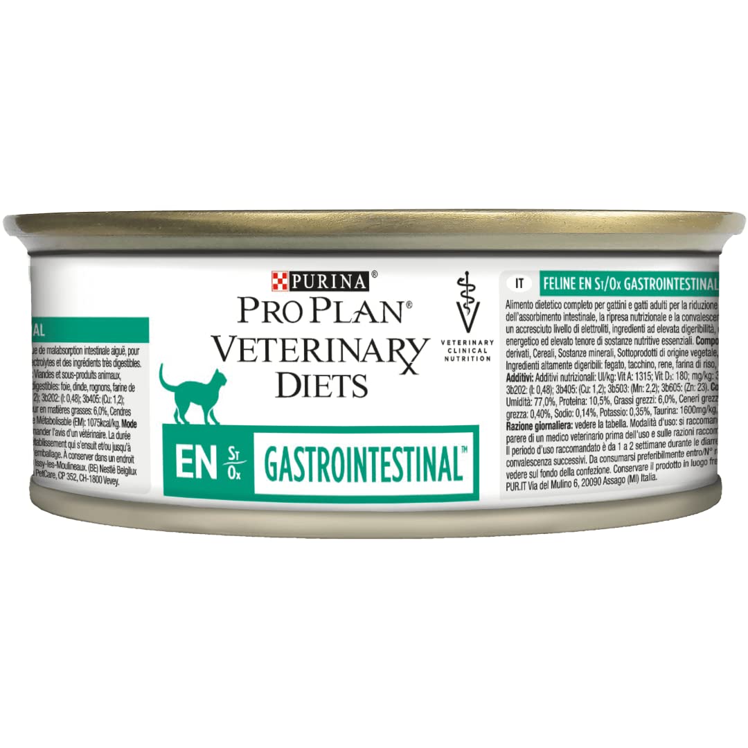 PURINA PRO PLAN Veterinary Diets ES Gastrointestinal Cat Mousse | 24 x 195g | Alimento Completo para Gatos y Gatitos | Aumento de Peso y convalecencia