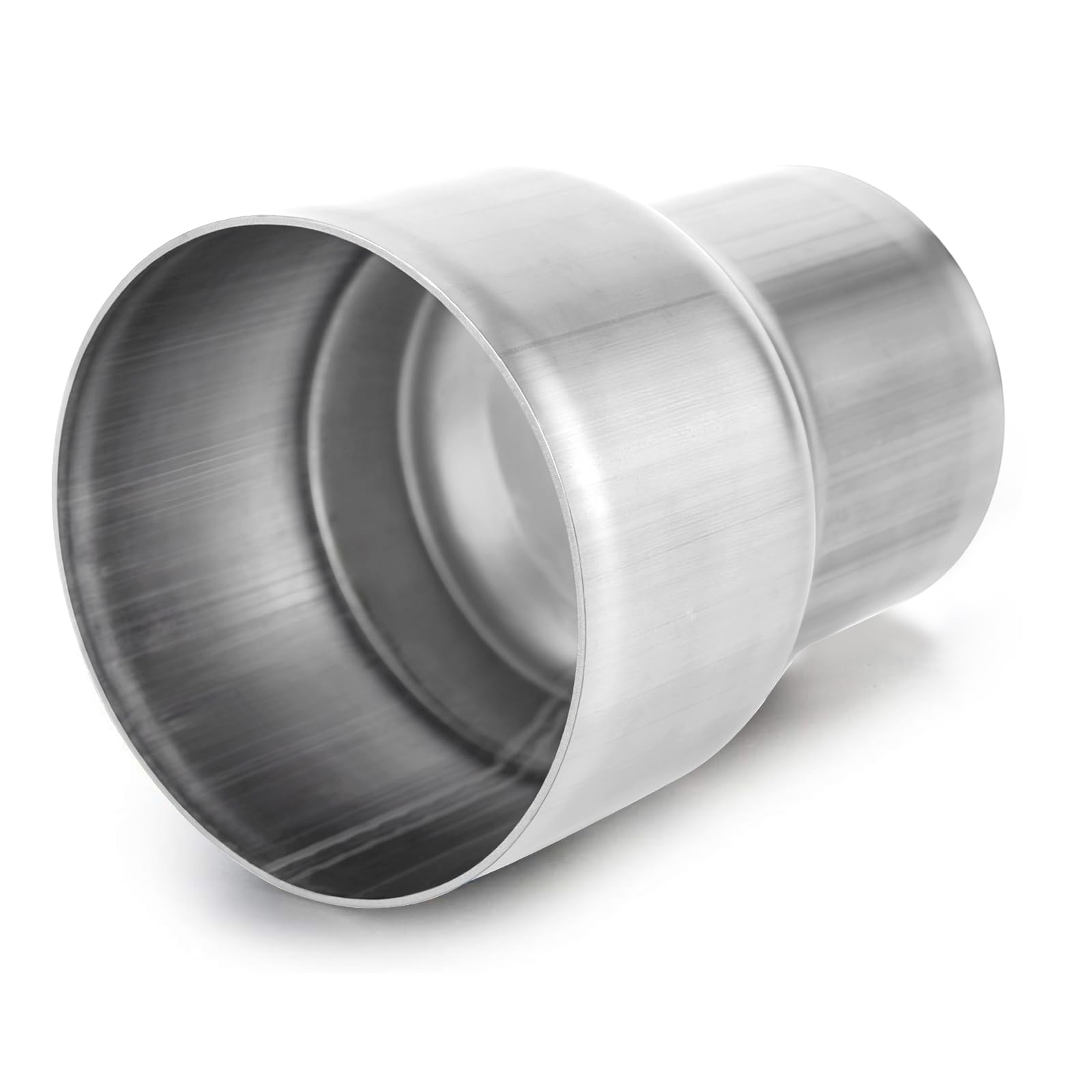 A-KARCK Exhaust Adapter Connector 2.25" ID to 3" ID, Exhaust Pipe Reducer 4" Overall Length 304 Stainless Steel
