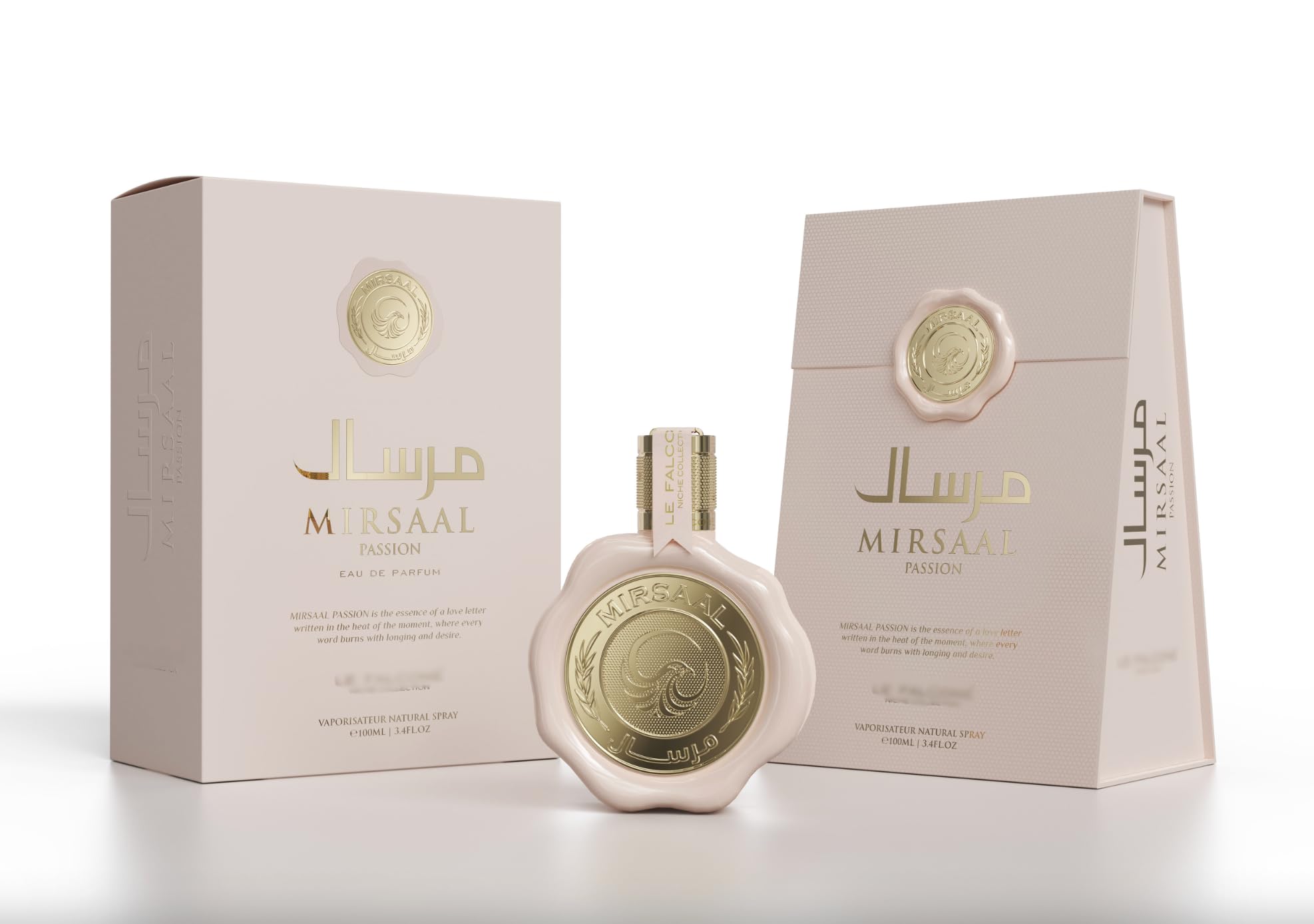 Perfume Mirsaal Passion Eau de Parfum 100ml, Perfume Árabe Unisex de Larga Duración, Incluye Atomizador Recargable, Fragancia Oriental Gourmand con Notas de Caramelo, Vainilla y Coco (Mirsaal Passion)