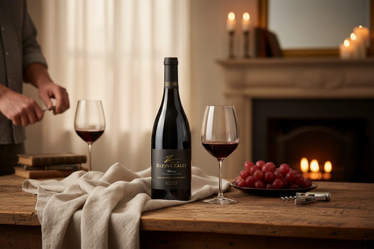 Kleine Zalze Vineyard Selection Syrah 2022 | Barrique Rotwein aus Stellenbosch, Südafrika - Trocken, kraftvoll & würzig - 6er Karton (6 x 0,75L) (Syrah)