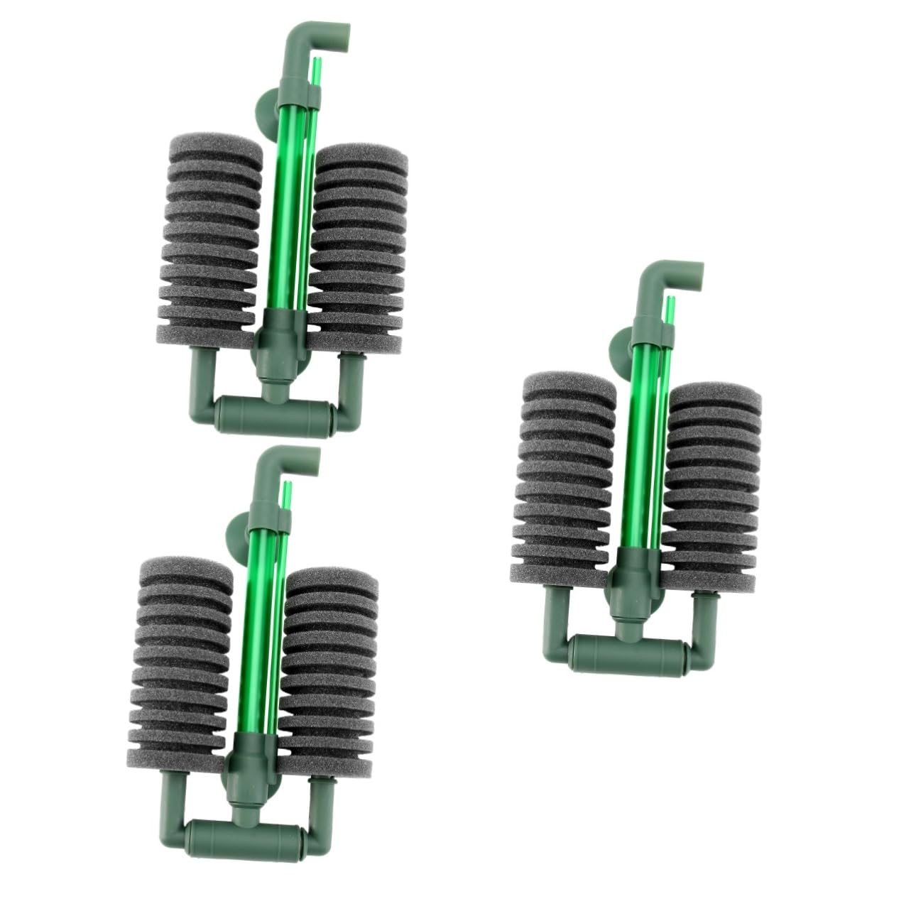 BESPORTBLE 3stücke Aquarium Filter Praktischer Schwammfilter Für Fischtanks Biochemischer Wasserfilter Mit Großem Luftvolumen Teleskopisch Niedriggeräuschbetrieb Funktion Für Optimale