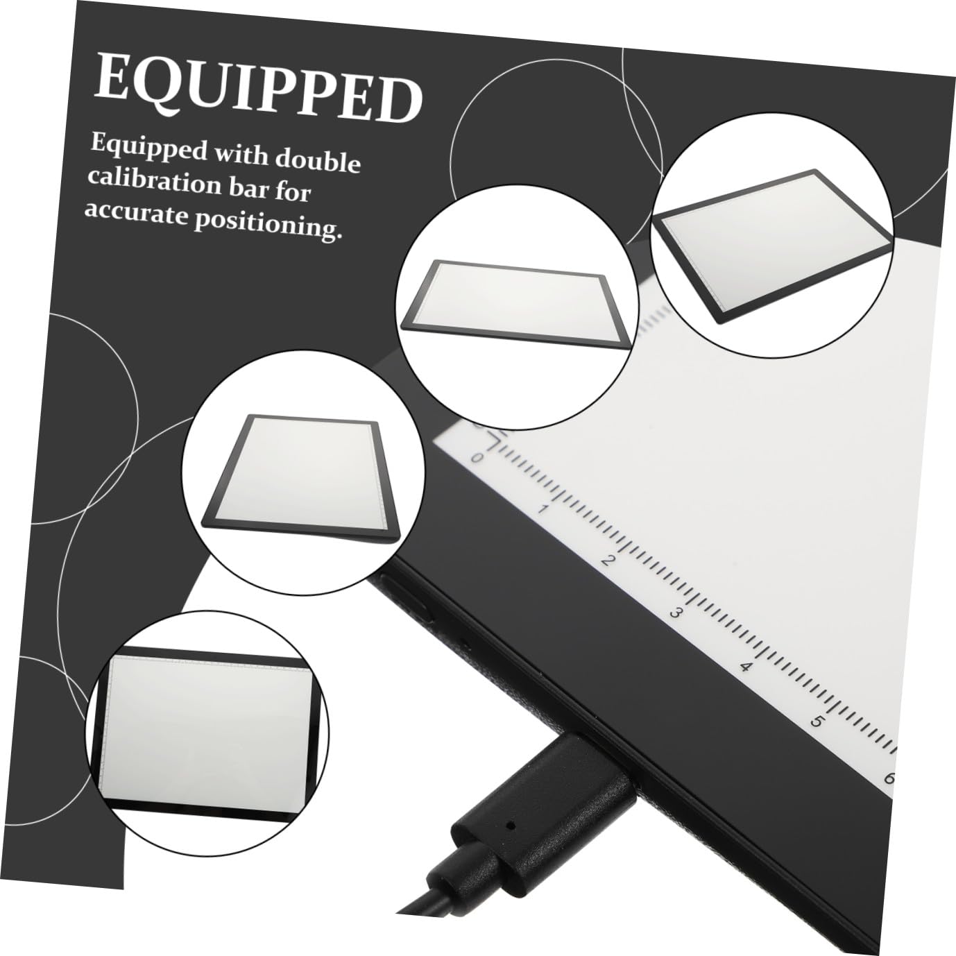 Table Lumineuse de Traçage A4 Noire 1 Pièce pour Dessin et Copie