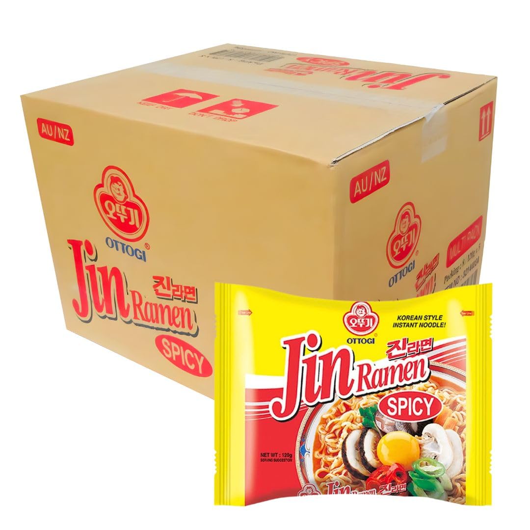 Ottogi - Jin Ramen Spicy | 120g | Caja 40 uds.