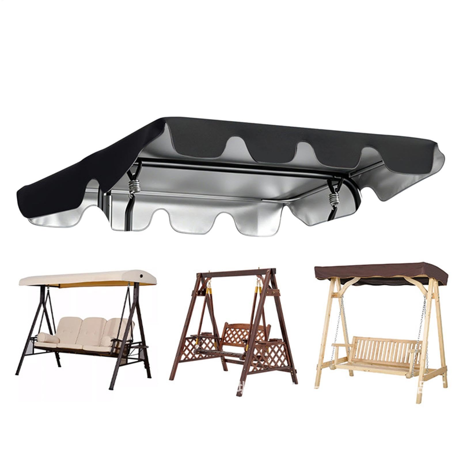 Toldo para columpio de lona Oxford resistente texturizada premium