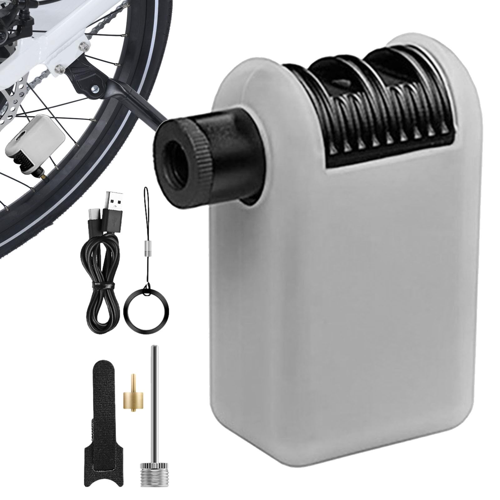 Inflador para Neumáticos de Bicicleta Compresor Eléctrico Miniaturizado | Bomba de Aire Compacta para Ruedas para Balones Bicicleta Moto Viaje