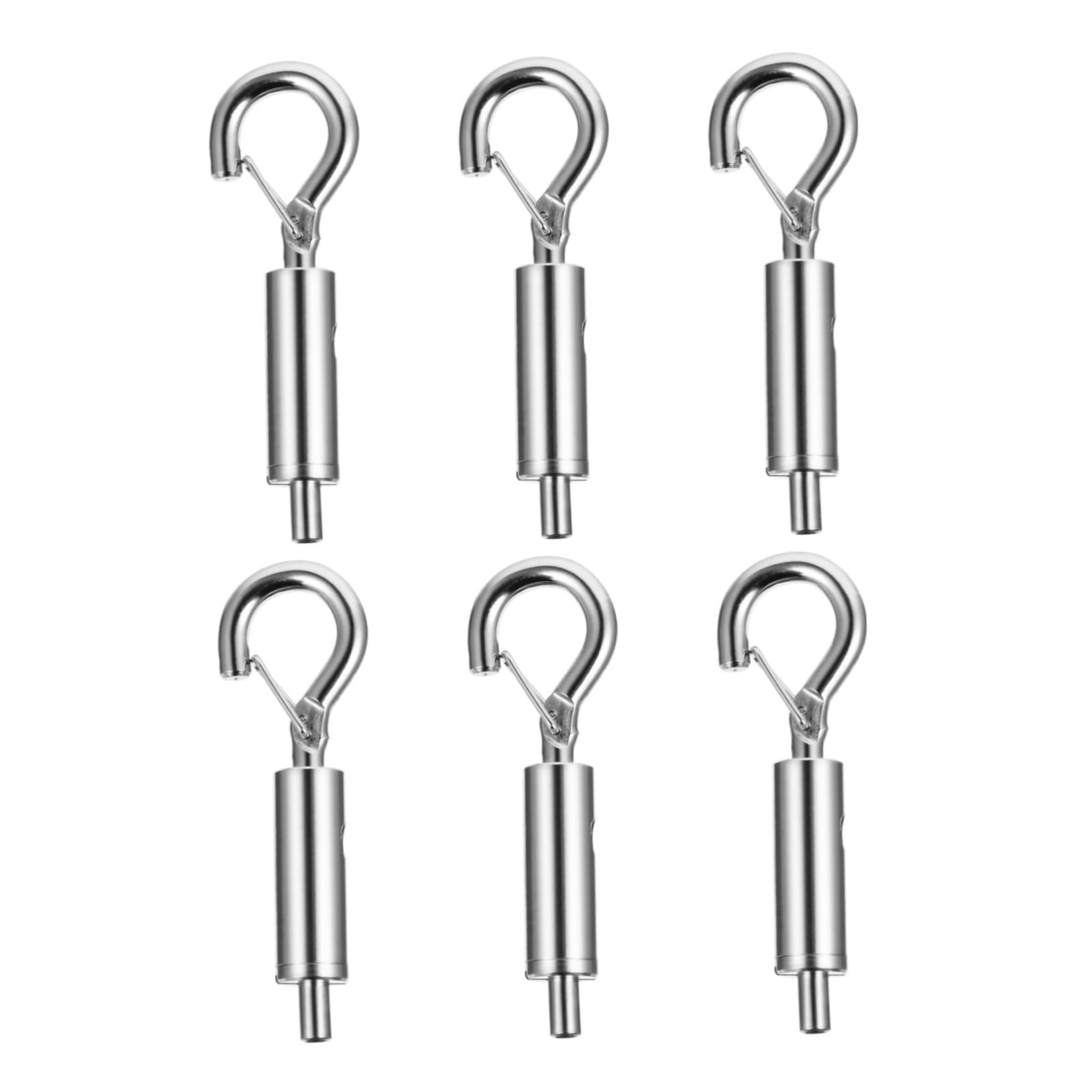 CIYODO 6 Pcs Rope Locker Hooks for Hanging Garland Heavy Duty Hooks C Cable Eye Turnbuckle Cable Turnbuckle Cable Turnbuckle Lanyard Accessories Silver Copper