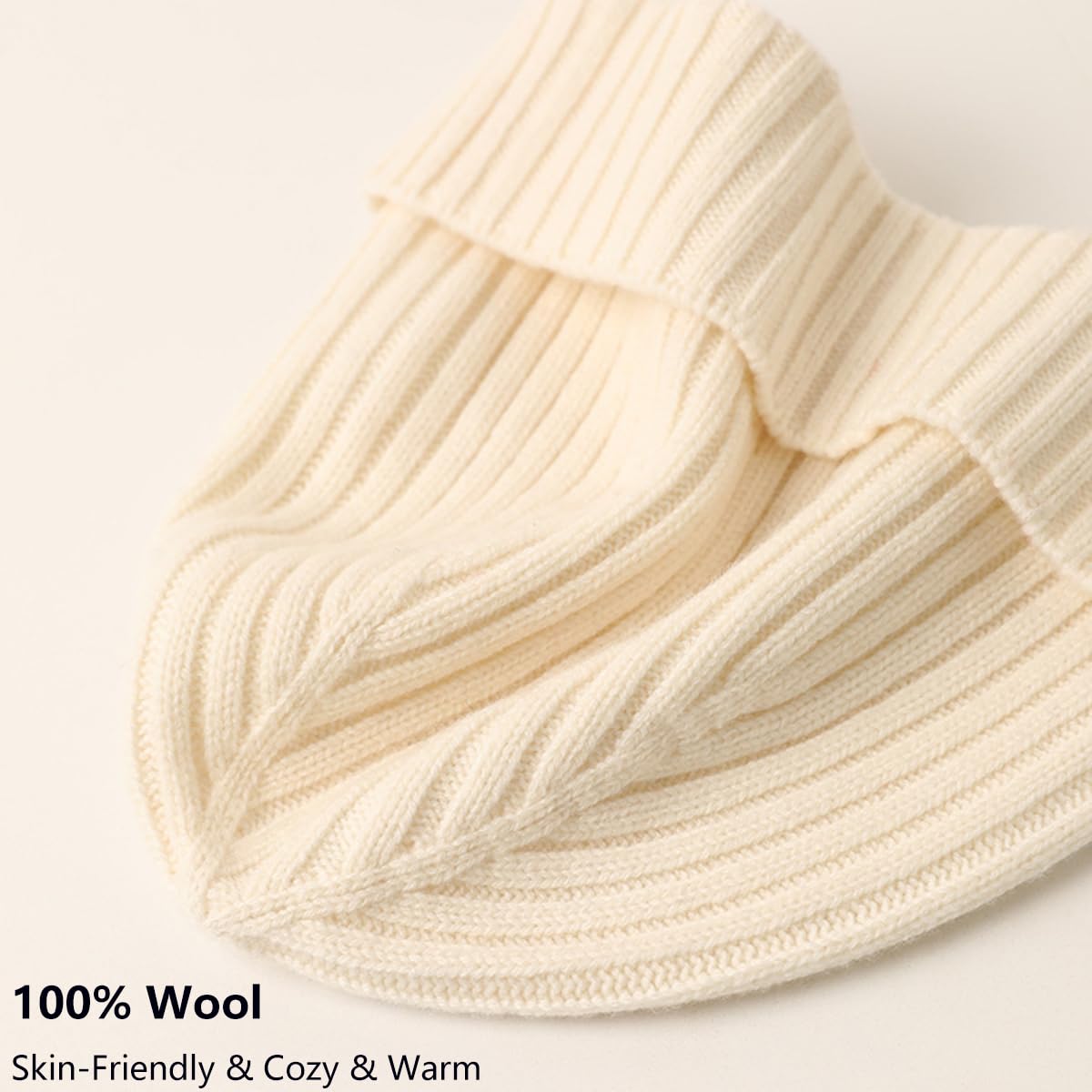 YUONNY Zimowa czapka beanie, długi szalik i rękawiczki, zestaw dla mężczyzn i kobiet, 100% wełna, ciepła, dzianinowa czapka z mankietami, szaliki na szyję i pełne palce, rękawica dla dorosłych, miękki