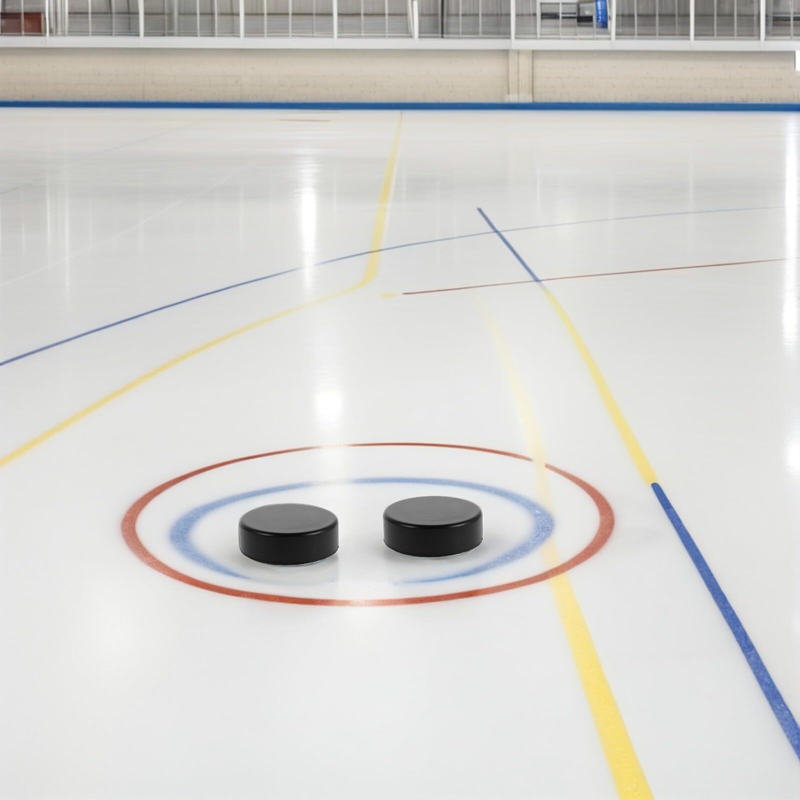 Mipcase Set 16 Pezzi Dischi da Hockey in Schiuma Neri Mini Dischi da Air Hockey Sostitutivi per Allenamento Indoor e Outdoor da Tavolo per Adulti