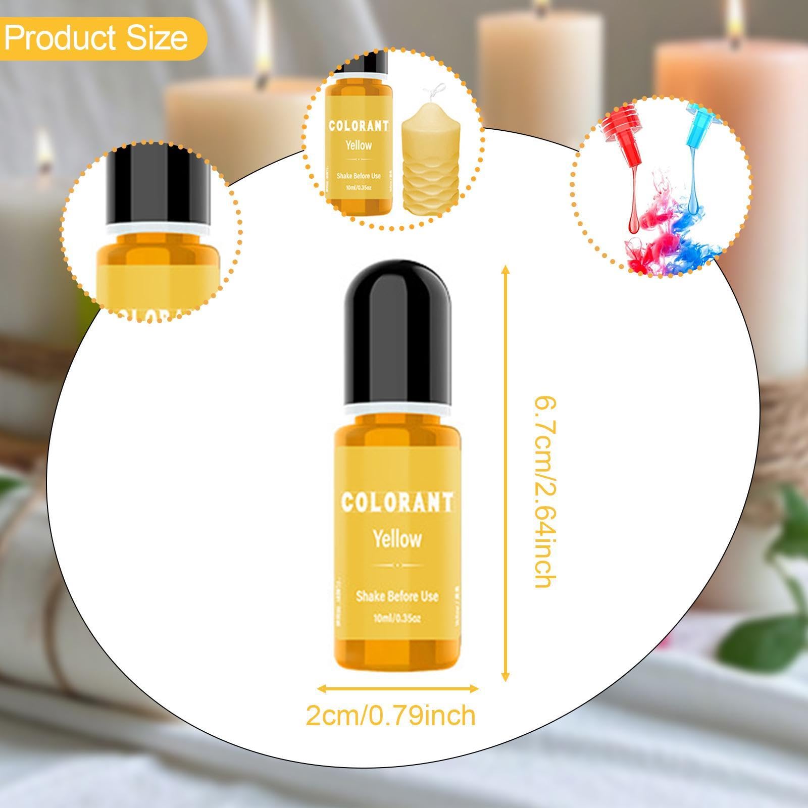 Amazon.co.jp: Colaxi 20個 ろうそく染料 10ml キャンドル液体染料
