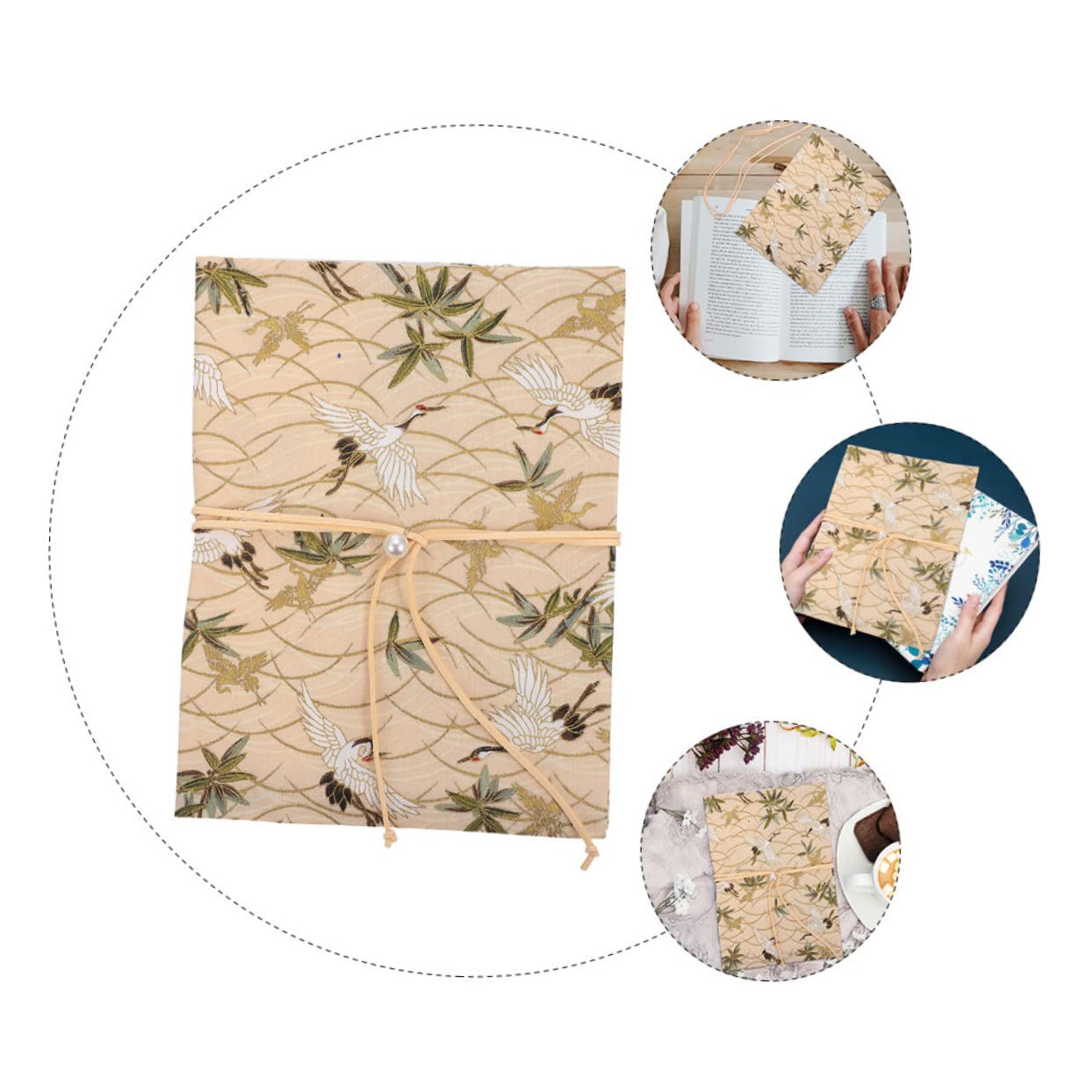NUOBESTY 4pièces Couverture De Réutilisable Décorative Pour Étudiants Étui Ajustable Modèle Avec Motif De