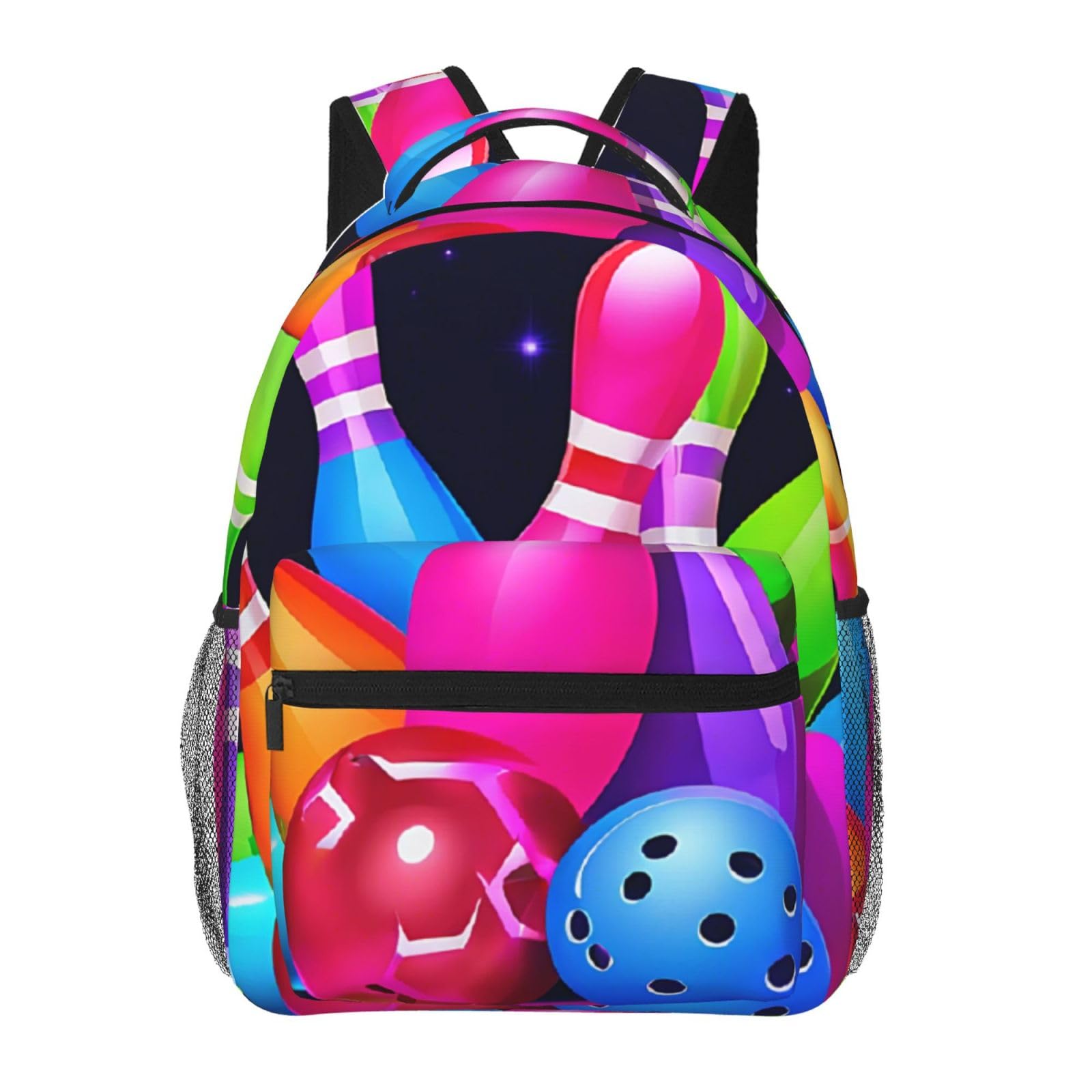 Sac à dos boules de bowling pour fille, idéal pour l'école et l'ordinateur