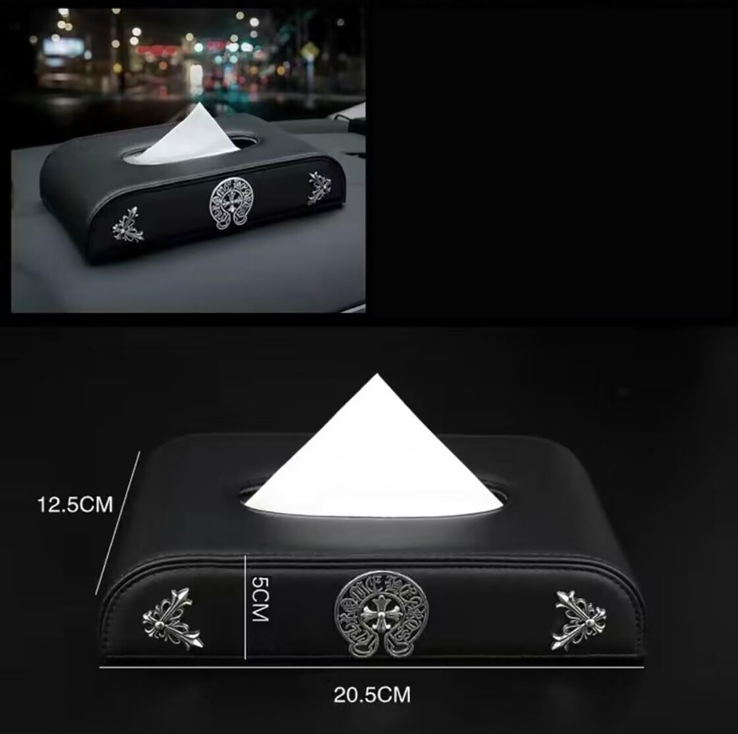 Amazon｜クロムハーツ 車用ティッシュケース ティッシュボックス サン