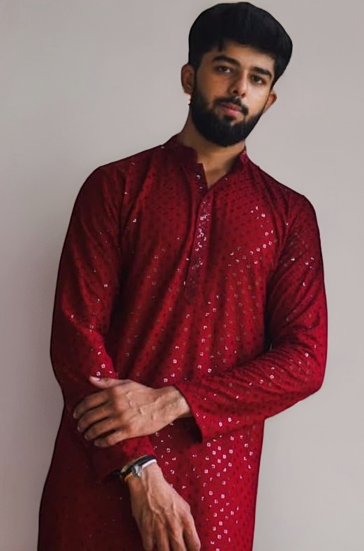 LookMark Men's Rayon Regular Fit Casual Kurta