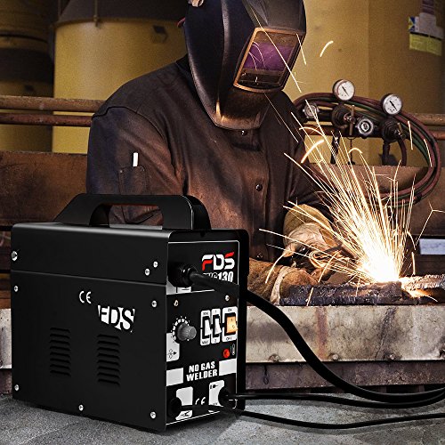 Goplus MIG 130 Welder AC Flux Core Wire Automatic Feed Welder Welding Machine w/Free Mask Commercial (Black) Goplus MIG 130 Welder AC Flux Core Wire Automatic Feed Welder Welding Machine w/Free Mask Commercial (Black)