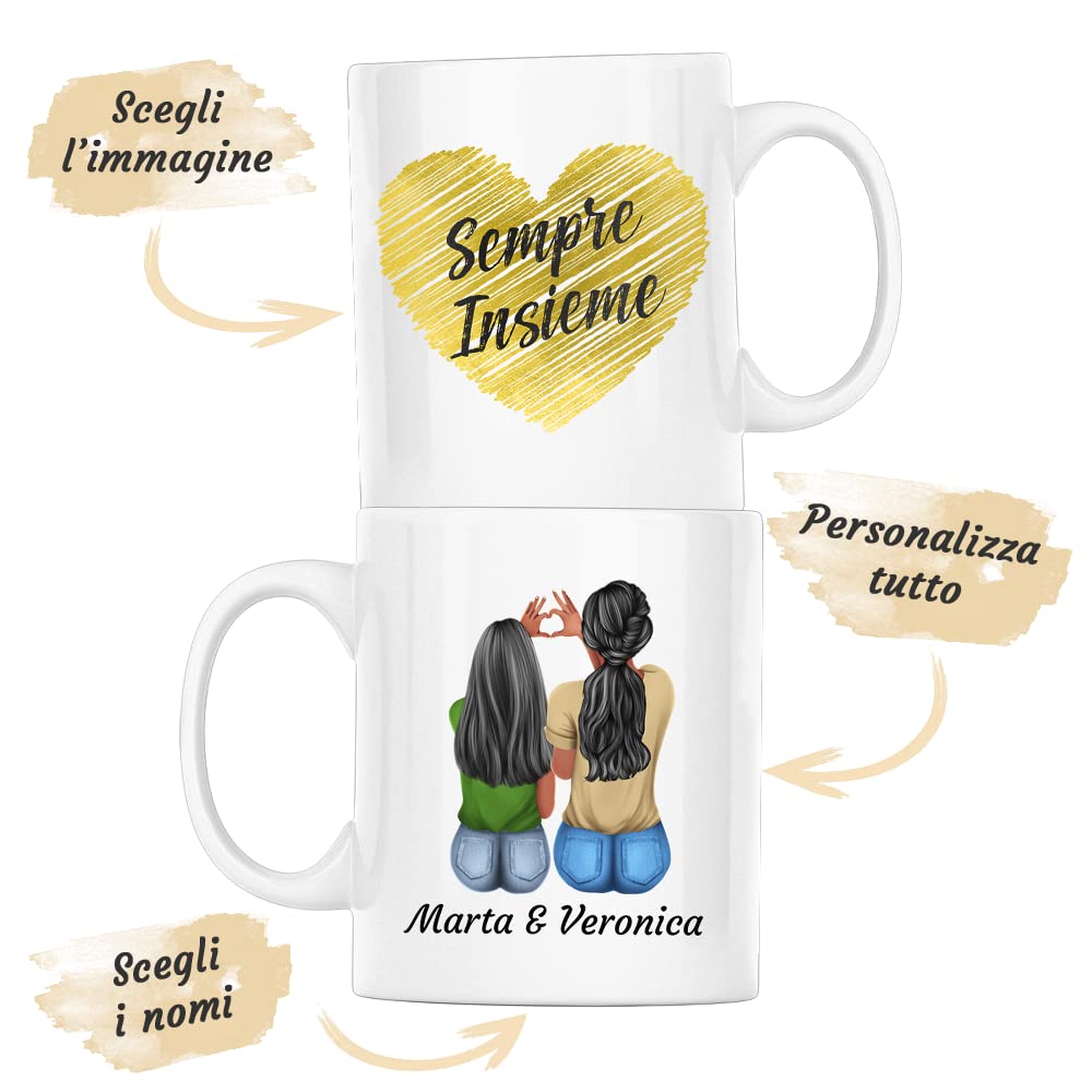 Tazza personalizzata per la mamma, Mama Est 2026, primo regalo per la festa della mamma, regalo per la futura mamma, regalo per baby shower, regalo per la gravidanza, mamma orsa, futura mamma MD-212