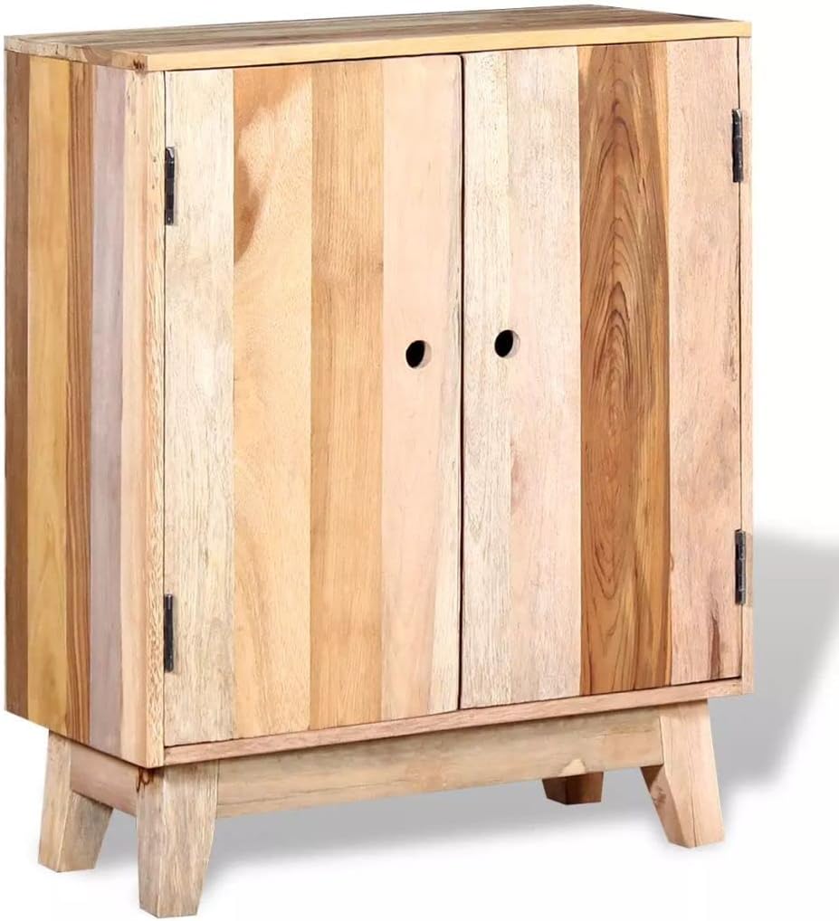 Sideboards and Buffets Cabinet with Storage Solid Reclaimed Wood (D 23.6" x 11.8" x 30")