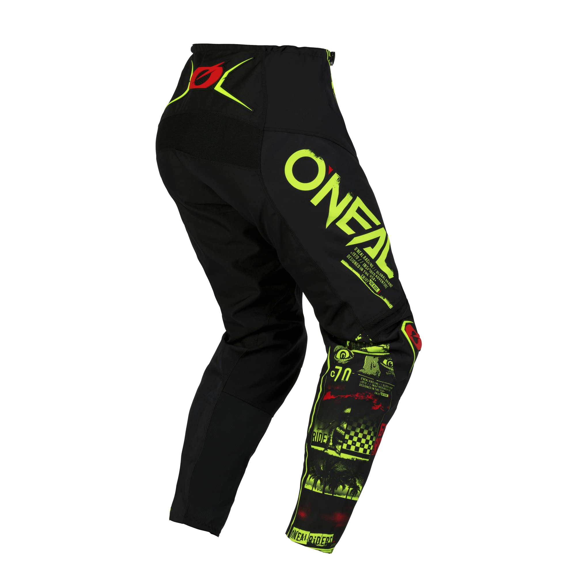 O'NEAL | Motocross-Hose | MTB Enduro MX | Bequeme lockere Passform für maximale Bewegungsfreiheit, Bündchenlose Hosenbeine | Element Pants Attack | Erwachsene