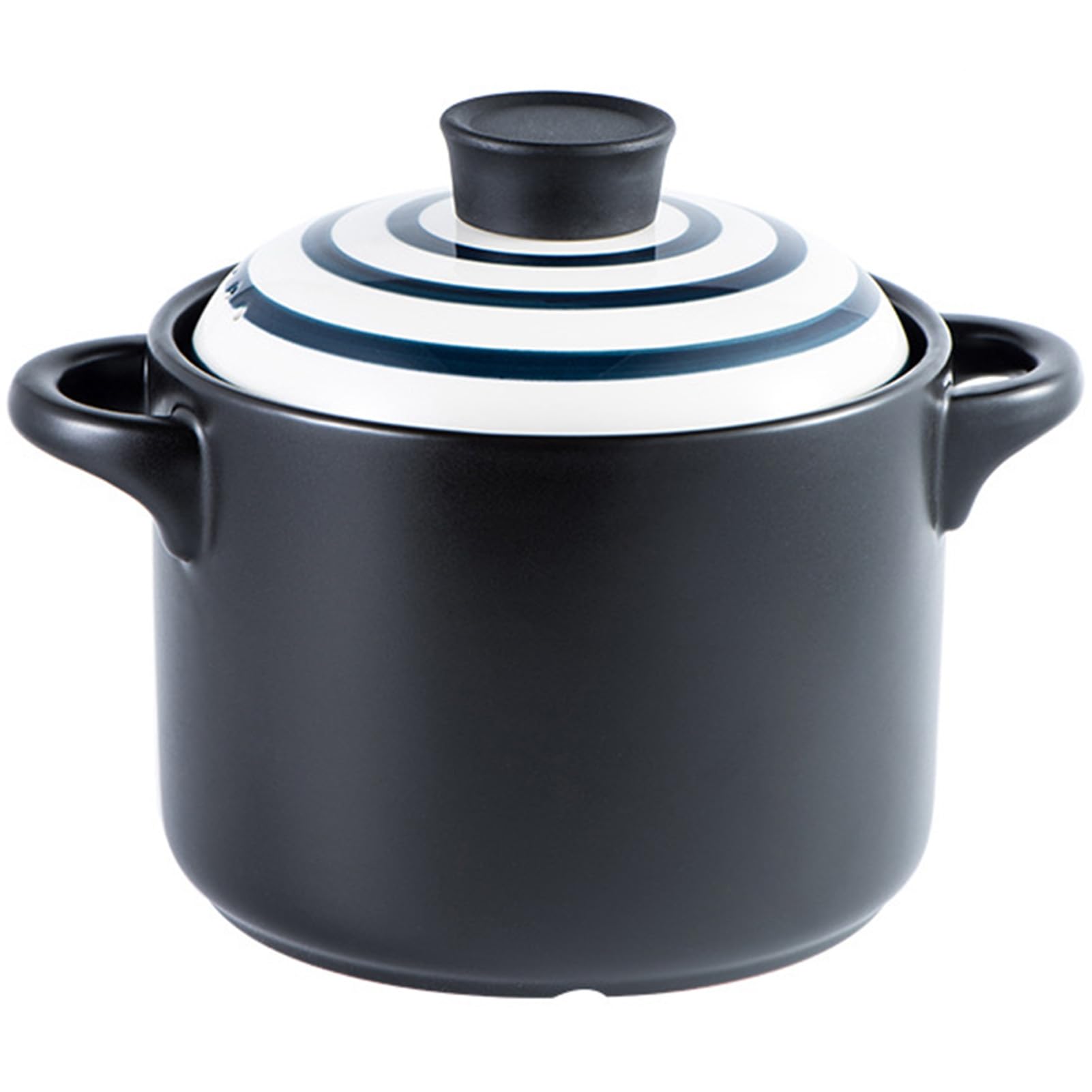 VHJdtE Ceramic stew pots, Small Copper Saucepans Clay for with Lid Cookware Heat Resistant(Multi Colored,3.5L/3.2Quarts)