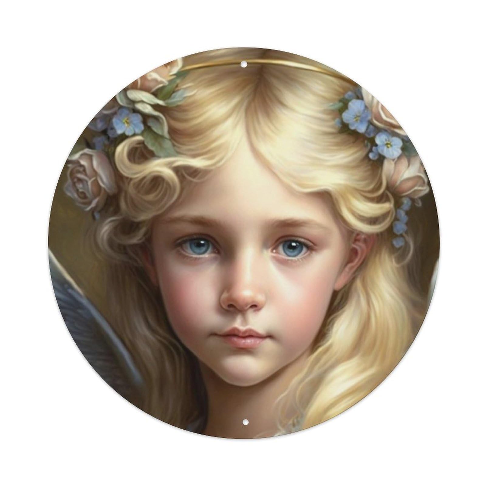 Cute Little Angel Vintage Angel Metal Tin Sign