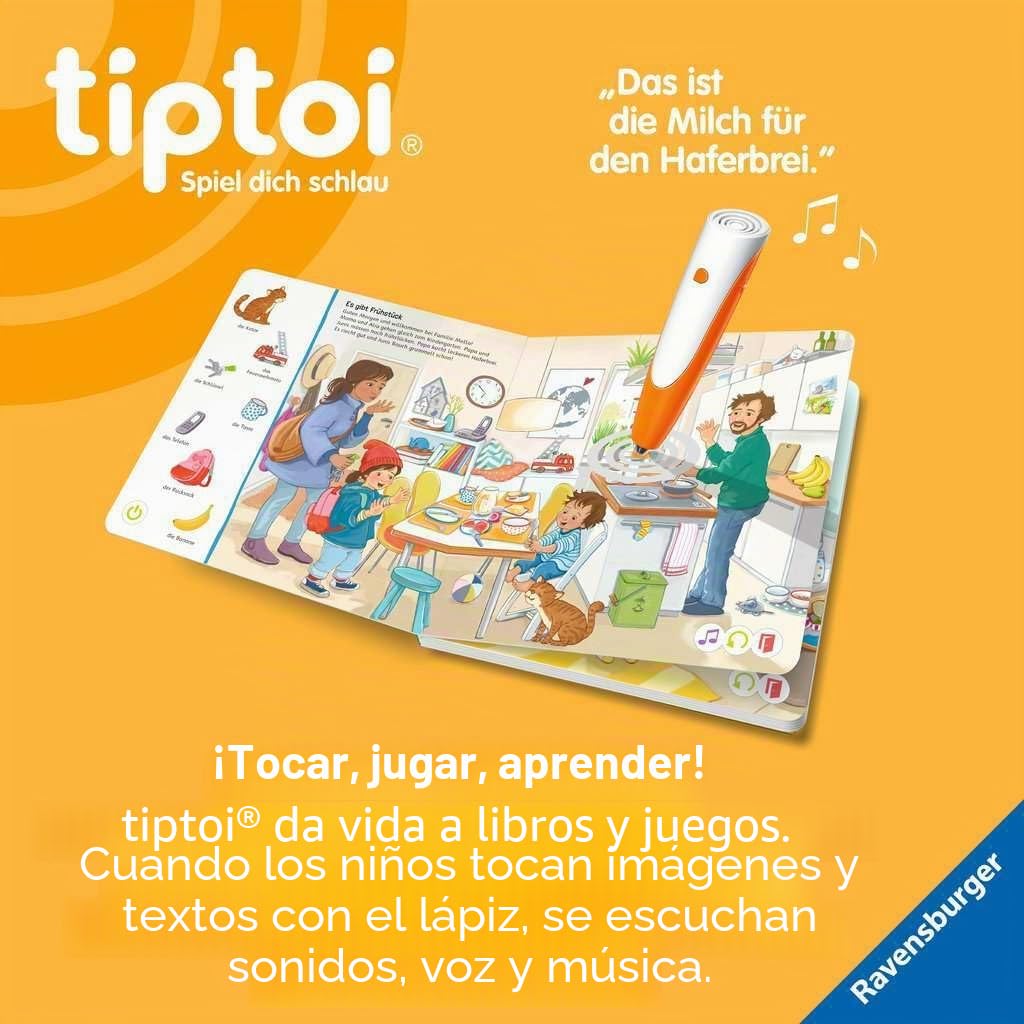 Set de iniciación Ravensburger Tiptoi 00112: bolígrafo y Libro ilustrado Busca y descubre My World: Juegos educativos para niños a Partir de 2 años, Juguetes a Partir de 2 años