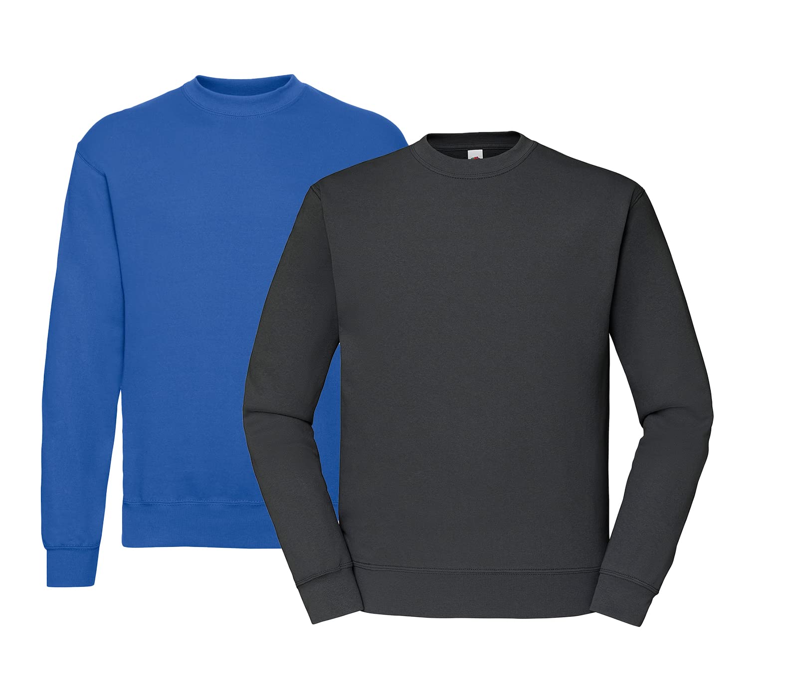 Fruit of the Loom Men's Sweat Sweatshirt Set, Royal, Graphit & Hlkauf Block, L