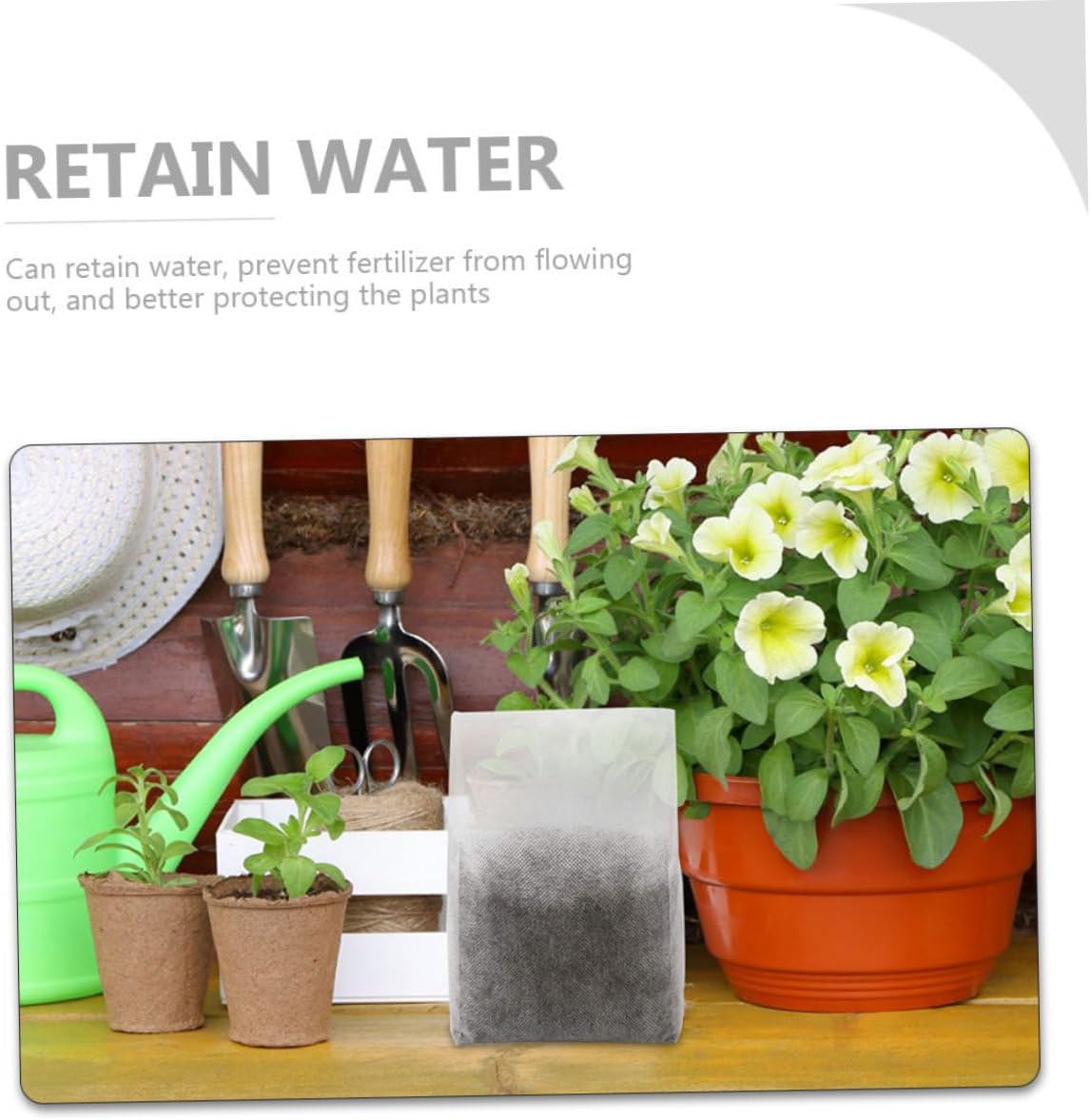 POPETPOP 1000pcs Planters Grow Bags Plant Growing Bags Non-Woven Material Enhance Plant Growth for Use