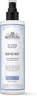 J.R. Watkins Sleep Body Oil Mist, Hydrates Skin and Encourages Restful Sleep, Natural Monoi & Sandalwood, 4.8 oz