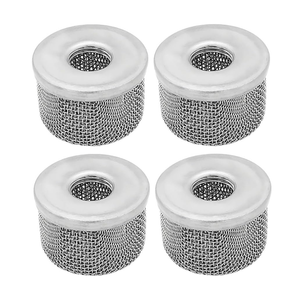4 Pièces 181073 ou 181-073 Crépine D'Admission de Pompe, Filtre à Écran 1/2 Pouces NPT Filetage en Acier Inoxydable pour Pulvérisateur de Peinture Sans Air