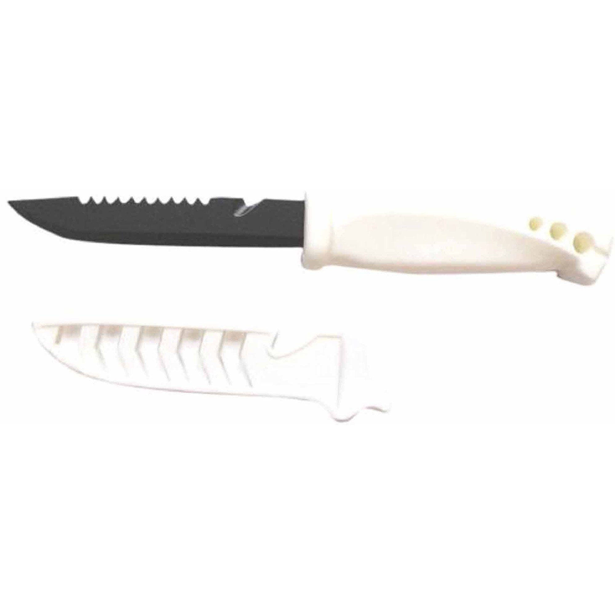Gambler Evolution Bait Knife (White/Black, 4-Inch)