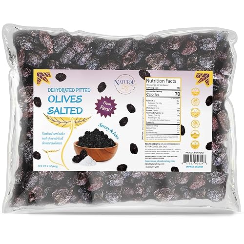 Miniatura 9 de Natural Zing - Aceitunas negras peruanas orgánicas, crudas, sin hueso e infundidas con hierbas con rico sabor para aperitivos, cocina y embutidos