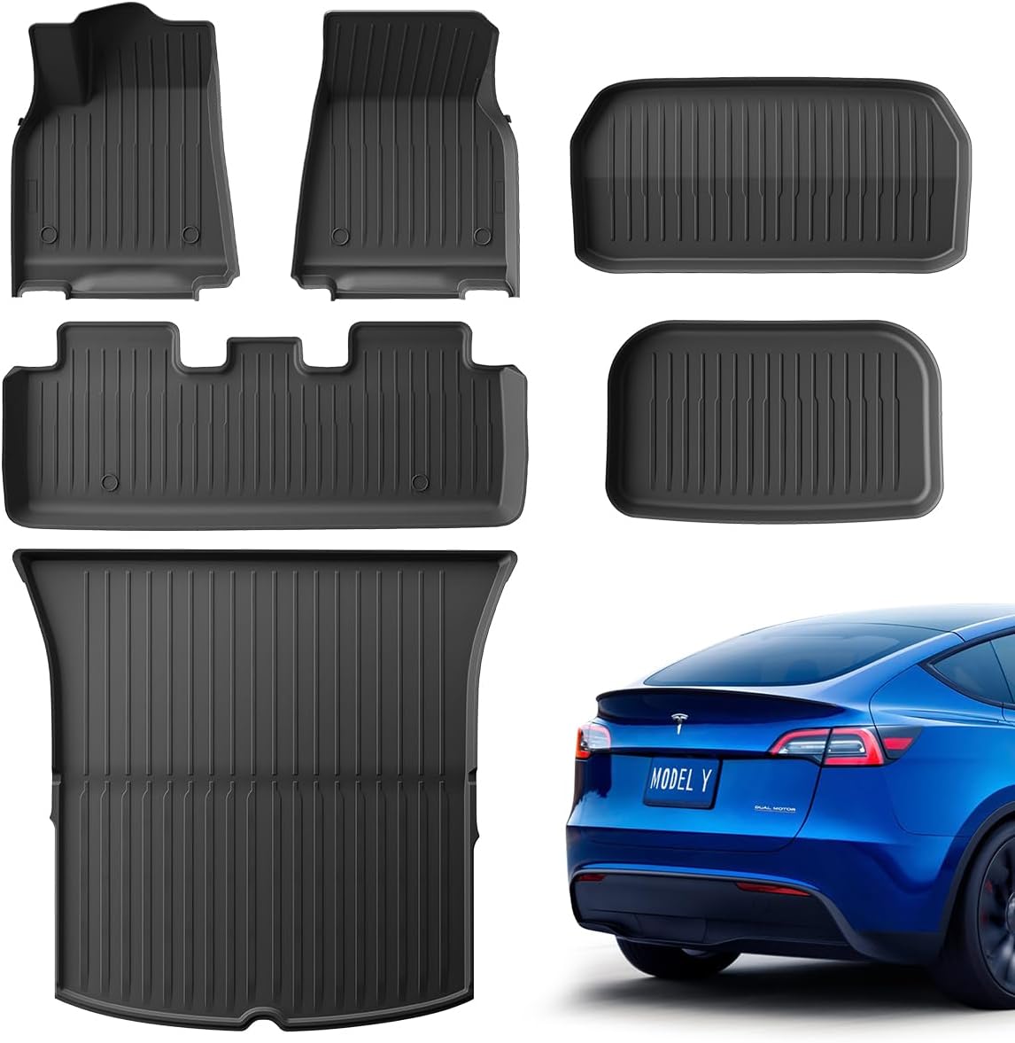 Proud Bird Tesla Model Y Floor Mats 20232021 (5Seater
