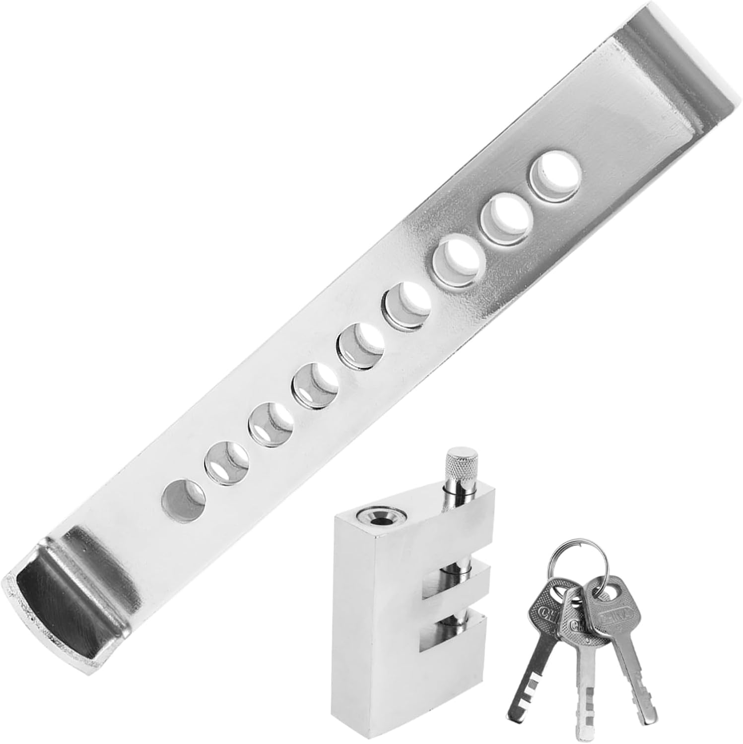 Adjustable -Theft Clutch Lock for Cars Steering Wheel Pedal Security Telescopic Design for Clutch Brake and Accelerator Height for Models