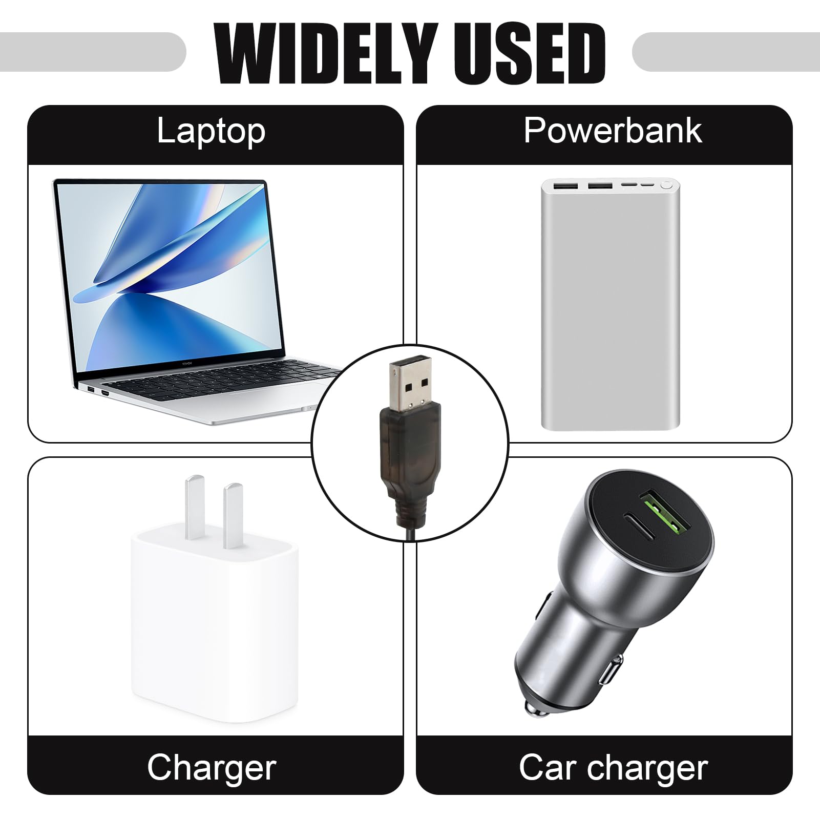 USB Oplaadkabel met 3 USB-C Connectors – 3 Android Apparaten Tegelijk