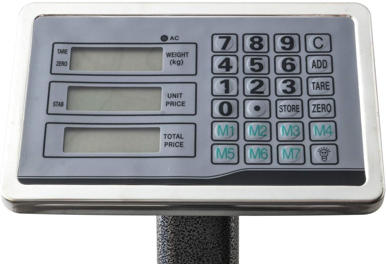 Bilancia Digitale Elettronica Professionale da 300 Kg con Display, Bilancia Industriale Ricaricabile per Utilizzo in Negozi, Abitazioni, Aziende