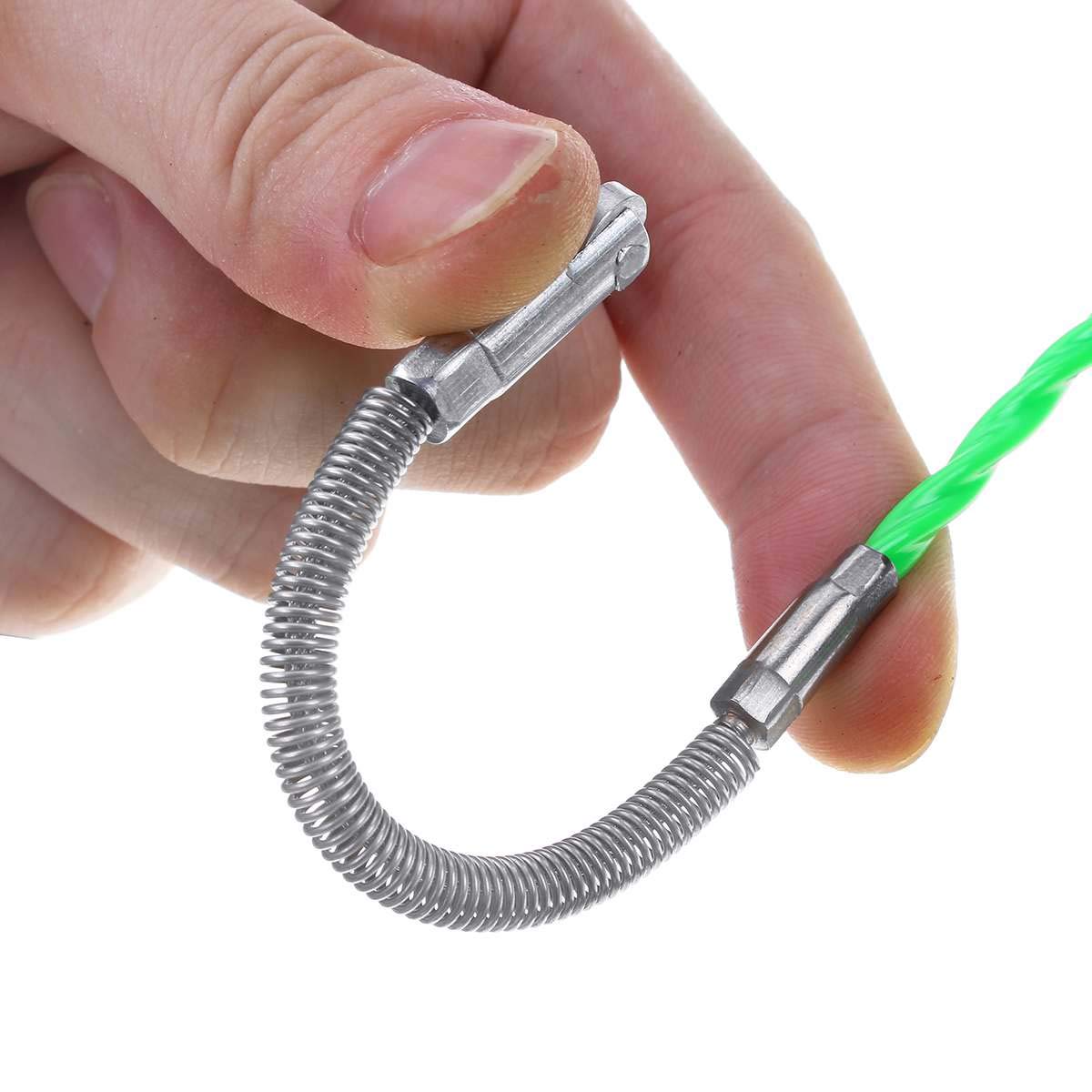 Extractor de cables de cinta pasacables, Cable de fibra vidrio 4 mm, extractor cable eléctrico con cinta extracción peces, pasacables for conductos extractores(25m)