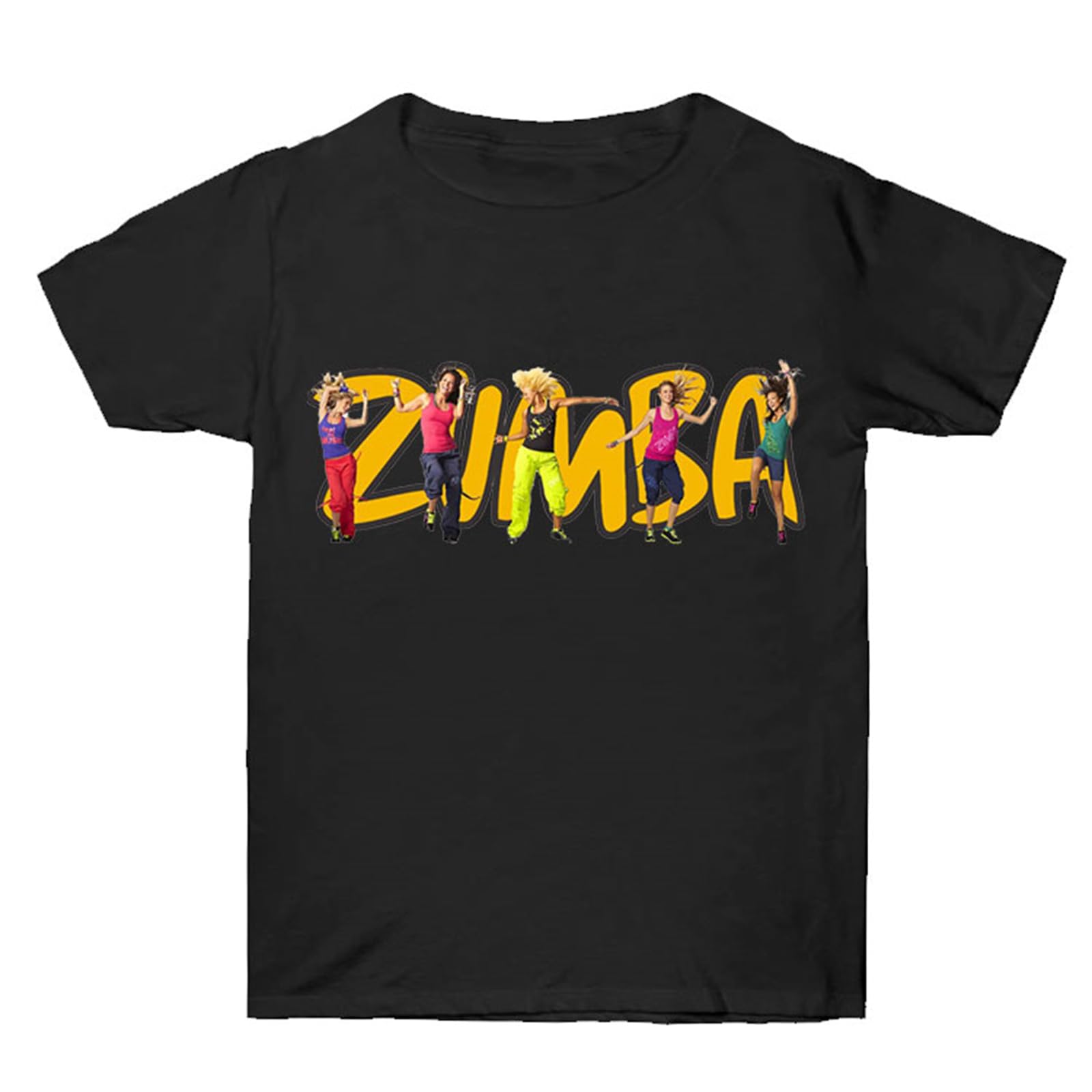 T-shirt Danza Donna Con Stampa Lettera – Top Maniche Corte Per Fitness, Samba, Cha Cha E Lezioni Di Ballo