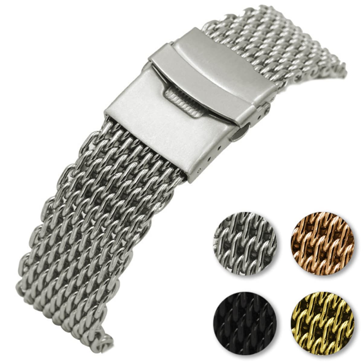 GALPADA 2 Pezzi Nastro Rosso Settimana Bracciali All'Ingrosso Mens Cinturino In Acciaio Inossidabile Cinturino In Metallo In Metallo Cinturini Per Orologi Orologio Da 20 Mm