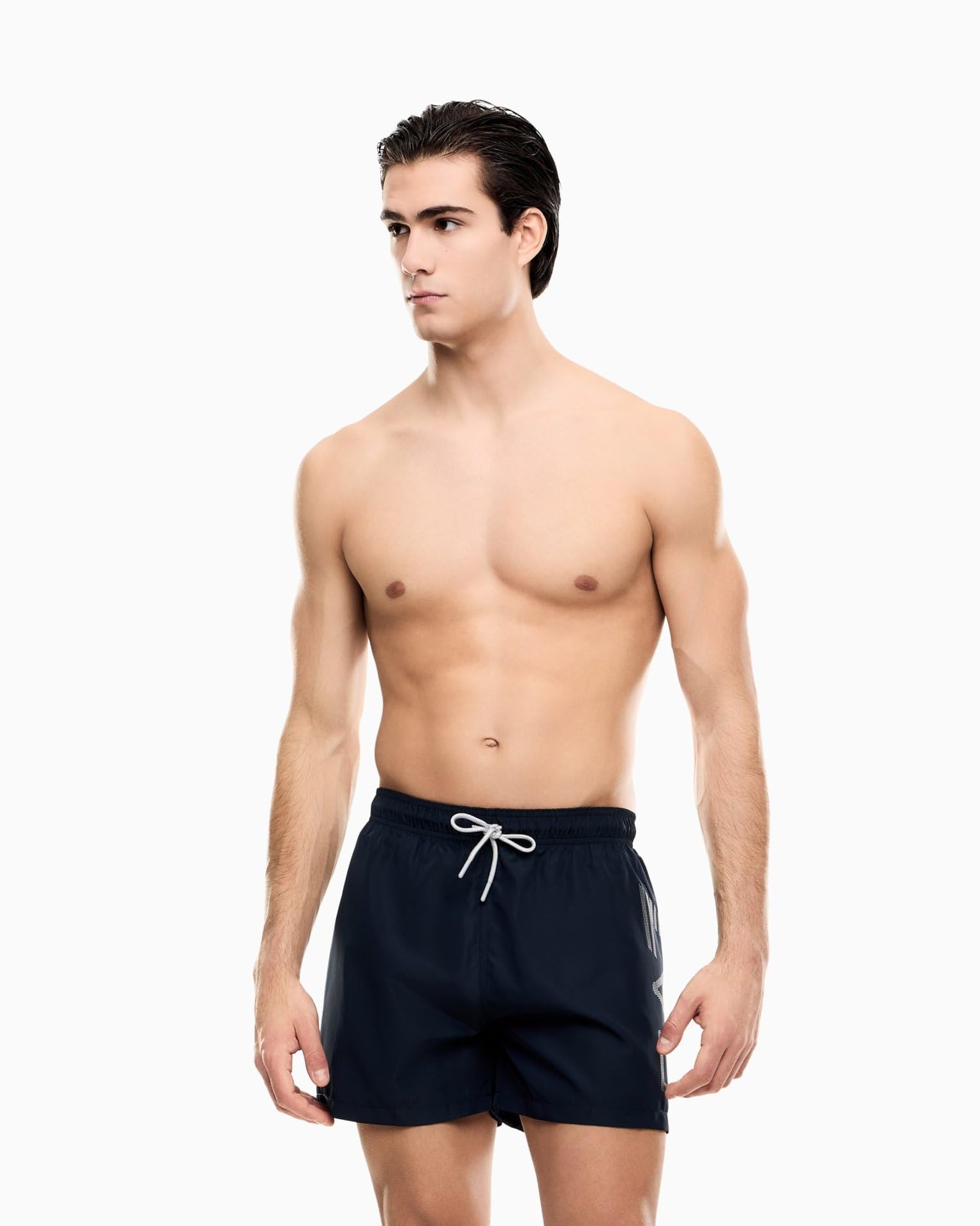 EA7 Emporio Armani Costume Boxer Uomo Logo Series 7M002001AF14497 8056643412009 - XL Armani Blu Argento XL