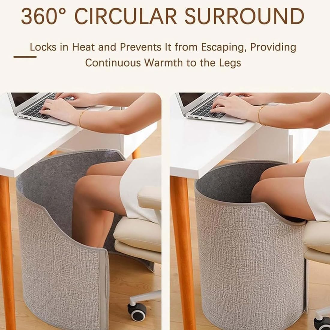 Scaldamuscoli riscaldati USB, cuscinetto di riscaldamento del piede portatile elettrico sotto la scrivania warmmer con plug in per i piedi dell'addome back cramp Office Home